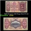 1930 Hungary 100 Pengo Note P# 112 Grades xf