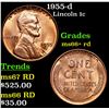 1955-d Lincoln Cent 1c Grades GEM++ RD