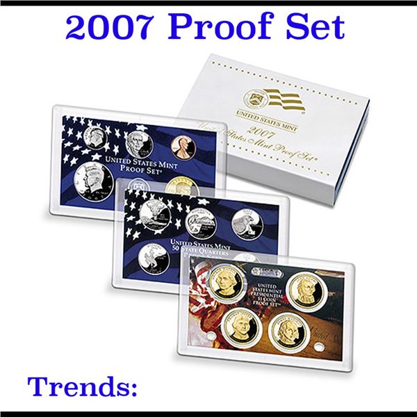 2007 United States Mint Proof Set - 14 Piece set