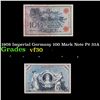 Image 1 : 1908 Imperial Germany 100 Mark Note P# 33A Grades vf++