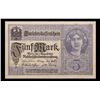 Image 2 : 1917 Imperial Germany 5 Mark Note P# 56B Grades Select AU