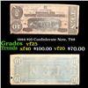 Image 1 : 1864 $10 Confederate Note, T68 Grades vf+