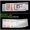 Image 1 : 2014-2020 4 Pc Demonination Set Mongolia Banknotes, 10, 20, 50, 100 Tugriks, CU! Grades Brilliant Un