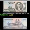 Image 1 : 2002 Upper Korea 5,000 Won Note P# 45b Grades Gem CU