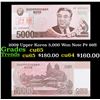 Image 1 : 2009 Upper Korea 5,000 Won Note P# 66S Grades Gem CU
