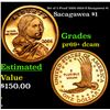 Image 1 : Proof Set of 5 Proof 2000-2004-S Sacagawea $1 Sacagawea Dollar $1 Grades GEM++ Proof Deep Cameo