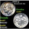 Image 1 : 1952-p Roosevelt Dime 10c Grades GEM++ Unc