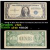 1935E $1 Blue Seal Silver Certificate (Narrow) Fr-1614 Grades vf+