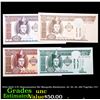 Image 1 : 2014-2020 4 Pc Demonination Set Mongolia Banknotes, 10, 20, 50, 100 Tugriks, CU! Grades Brilliant Un