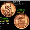 Image 1 : 1955-d Lincoln Cent 1c Grades GEM++ Unc RD