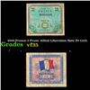 Image 1 : 1944 France 2 Franc Allied Liberation Note P# 114A Grades vf++