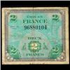 Image 2 : 1944 France 2 Franc Allied Liberation Note P# 114A Grades vf++