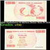 Image 1 : 2008 Zimbabawe 10 Million Dollar Note P# 55A Grades vf++