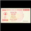 Image 3 : 2008 Zimbabawe 10 Million Dollar Note P# 55A Grades vf++
