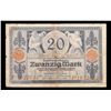Image 2 : 1915 Imperial Germany 20 mark Note P# 63 Grades vf+