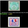 Image 1 : 1944 France 2 Franc Allied Liberation Note P# 114B Grades Select CU