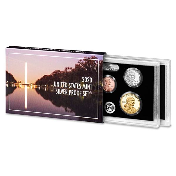 2019 United States Mint Silver Proof Set; 10 pcs, about about 1.4 ounces of pure silver.