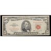 Image 1 : 1963 $5 Red seal United States Note Fancy #22555558 Grades vf+