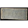 Image 3 : 1864 $5 Confederate Note, T69 Grades vf++