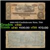 Image 1 : 1864 $10 Confederate Note, T68 Grades vf++