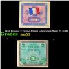 Image 1 : 1944 France 2 Franc Allied Liberation Note P# 114B Grades Select AU