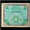 Image 3 : 1944 France 2 Franc Allied Liberation Note P# 114B Grades Select AU