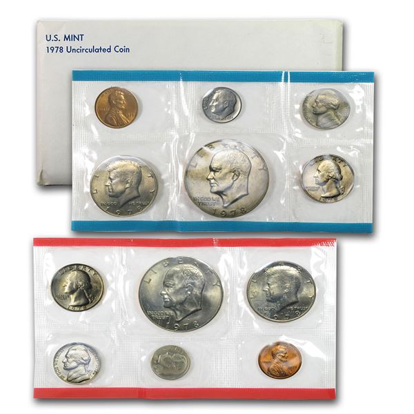 1978 United States Mint Set in Original Government Packaging 12 coins