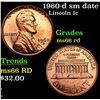 Image 1 : 1960-d sm date Lincoln Cent 1c Grades GEM+ Unc RD
