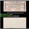 Image 1 : 1864 C.S.A. $15 Intrest Note Grades Select CU
