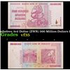 2007-2008 Zimbabwe 3rd Dollar (ZWR) 500 Million Dollars Banknote P# 82 Grades vf++