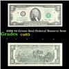 2009 $2 Green Seal Federal Reserve Note Grades Gem CU