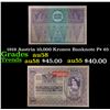 1919 Austria 10,000 Kronen Banknote P# 65 Grades Choice AU/BU Slider