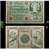 1920 Germany (Weimar) 50 Marks Banknote P# 68 Grades Choice AU/BU Slider