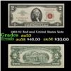 1963 $2 Red seal United States Note Grades Select AU
