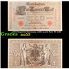 Image 1 : 1910 Imperial Germany 1,000 mark Note P# 44B Grades Select AU