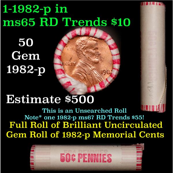 Shotgun Lincoln 1c roll, 1982-p 50 pcs Vintage Wrapper.