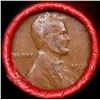 Image 2 : Mixed small cents 1c orig shotgun roll, 1918-p Lincoln Cent, 1930-p Lincoln Cent other end, Coca-Col