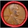 Image 3 : Mixed small cents 1c orig shotgun roll, 1918-p Lincoln Cent, 1930-p Lincoln Cent other end, Coca-Col