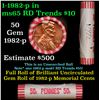 Image 1 : Shotgun Lincoln 1c roll, 1982-p 50 pcs Vintage Bank Wrapper.