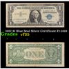 1957 $1 Blue Seal Silver Certificate Fr-1619 Grades vf+