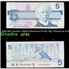1986-1991 Canada 5 Dollars Banknote P# 95b, Sig. Thiessen & Crow Grades xf+