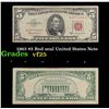 1963 $5 Red seal United States Note Grades vf+