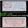 Military Payment Certificate (MPC) Rare Series 461 $10 Fr-M807 Grades Choice CU