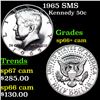 1965 sms Kennedy Half Dollar 50c Grades sp66+ cam