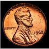 Image 2 : 1962-p Lincoln Cent 1c Grades GEM+ Unc RD