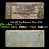 Image 1 : 1864 $10 Confederate Note, T68 Grades vf+