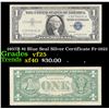1957B $1 Blue Seal Silver Certificate Fr-1621 Grades vf+
