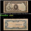 1943 Philippines Under Japanese occupation 1 Peso Note P# 109A Grades vf+