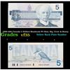 1986-1991 Canada 5 Dollars Banknote P# 95a1, Sig. Crow & Bouey Grades vf++