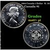1964 Canada 1 Dollar  K: 58 Grades GEM++ PL